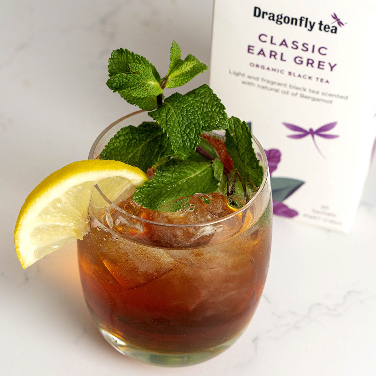 Earl Grey Iced Tea Mocktail Recipe Dragonfly Tea