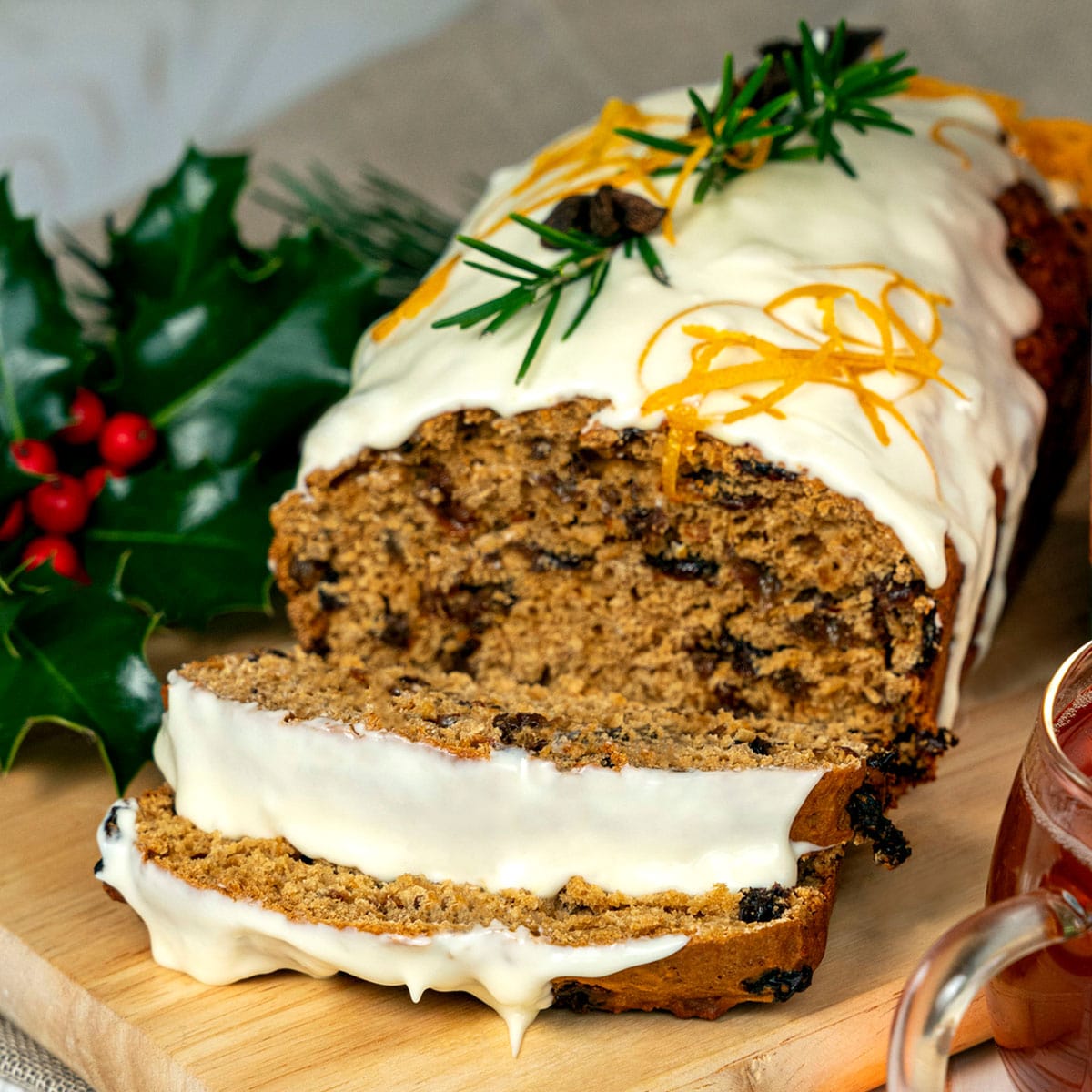 Chai Spiced Christmas Loaf Cake