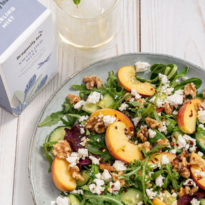 Simple Summer Salad and Swirling Mist Iced Tea