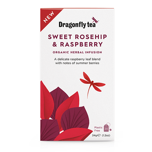 Sweet Rosehip & Raspberry Herbal Tea - Dragonfly Tea