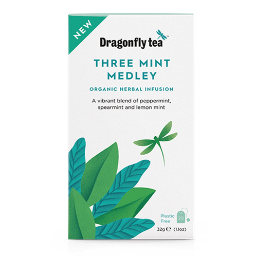 Three Mint Medley Organic Herbal Infusion - Dragonfly Tea