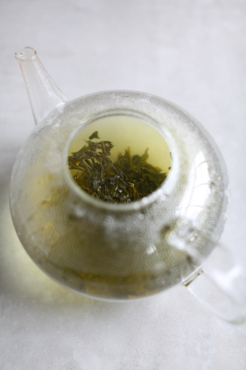Green Tea in teapot