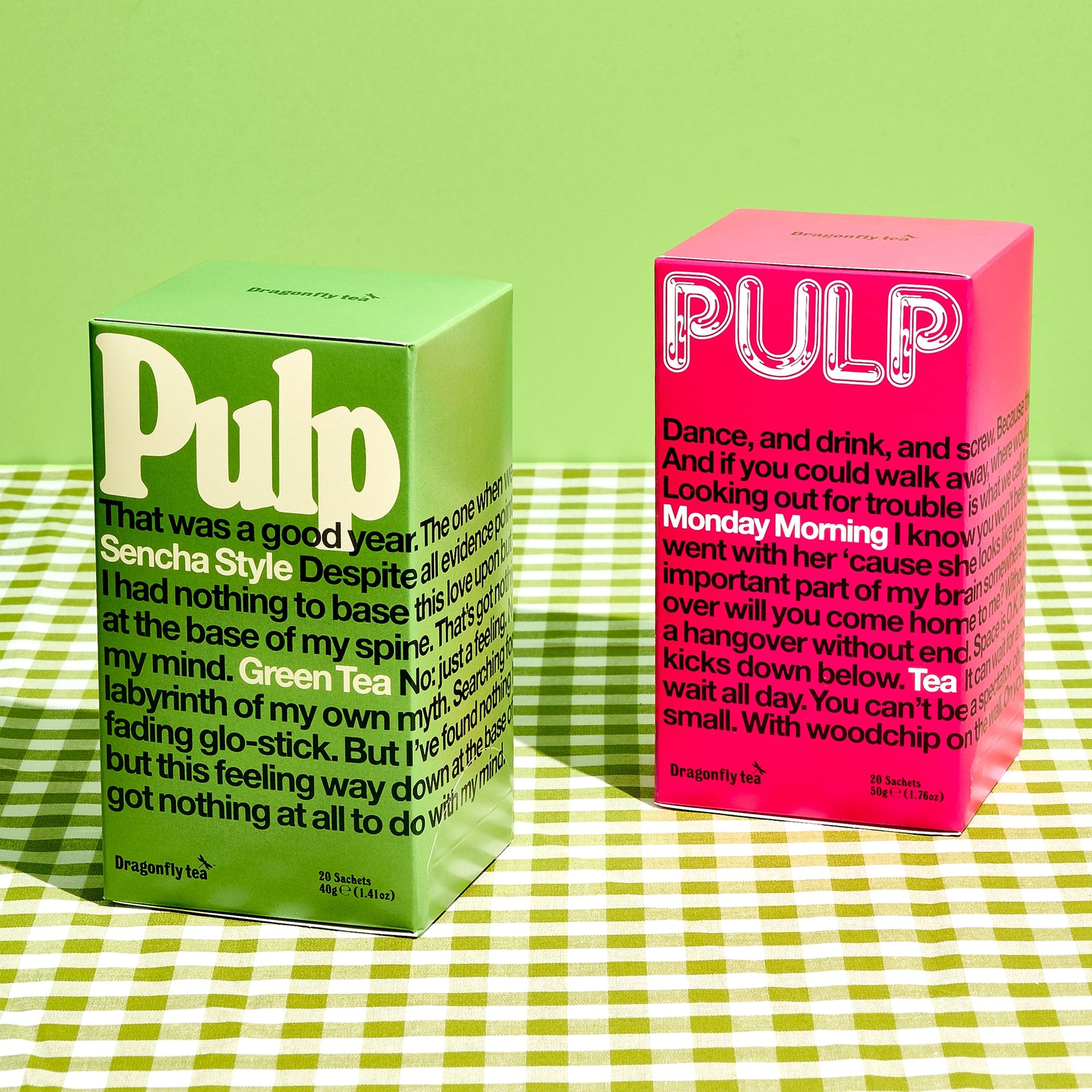 Pulp Tea Package Pulp Green Tea – Dragonfly Tea