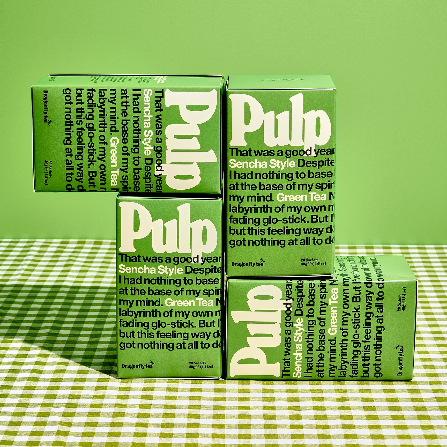 Pulp Tea Package Pulp Green Tea – Dragonfly Tea