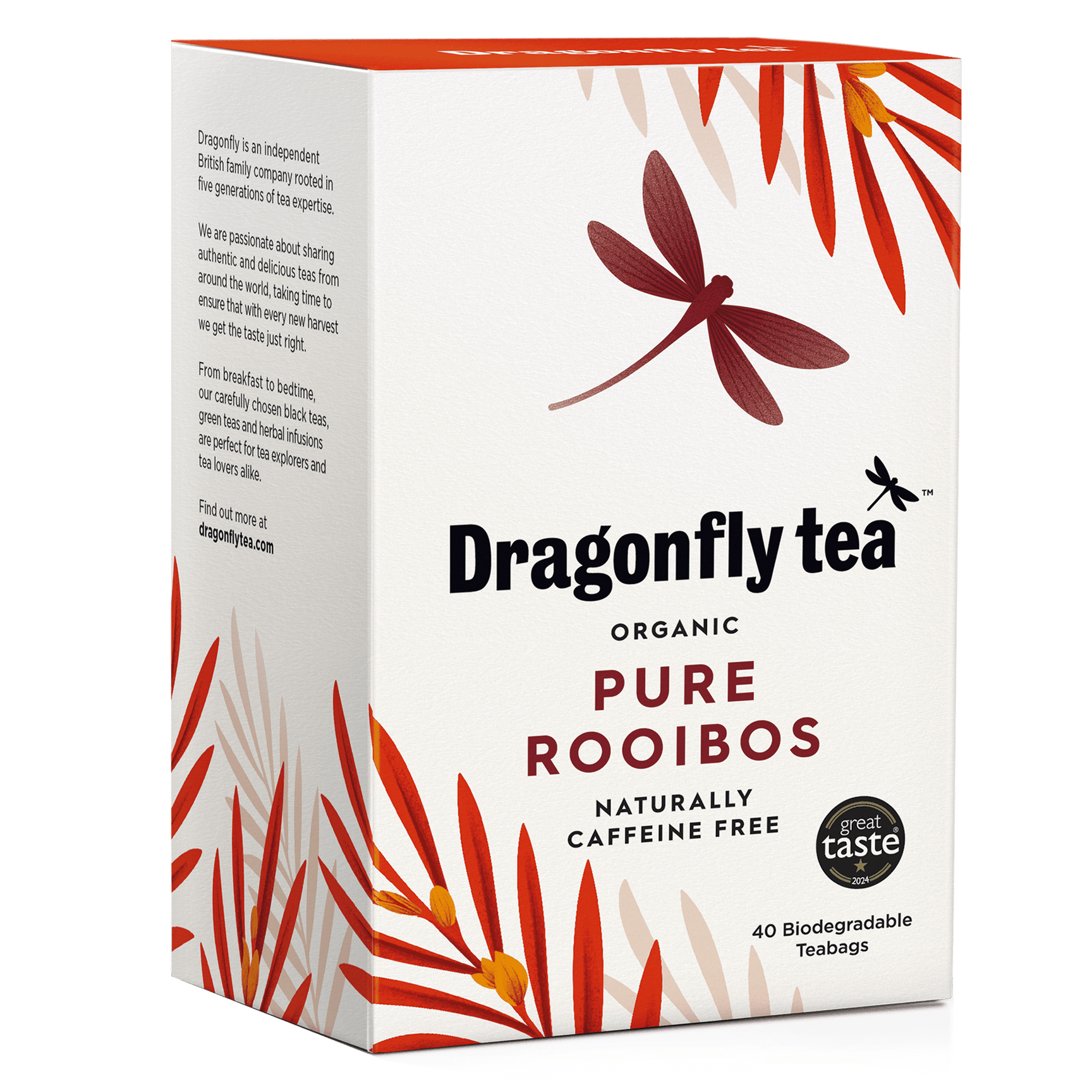 Organic Pure Rooibos Side - Dragonfly Tea