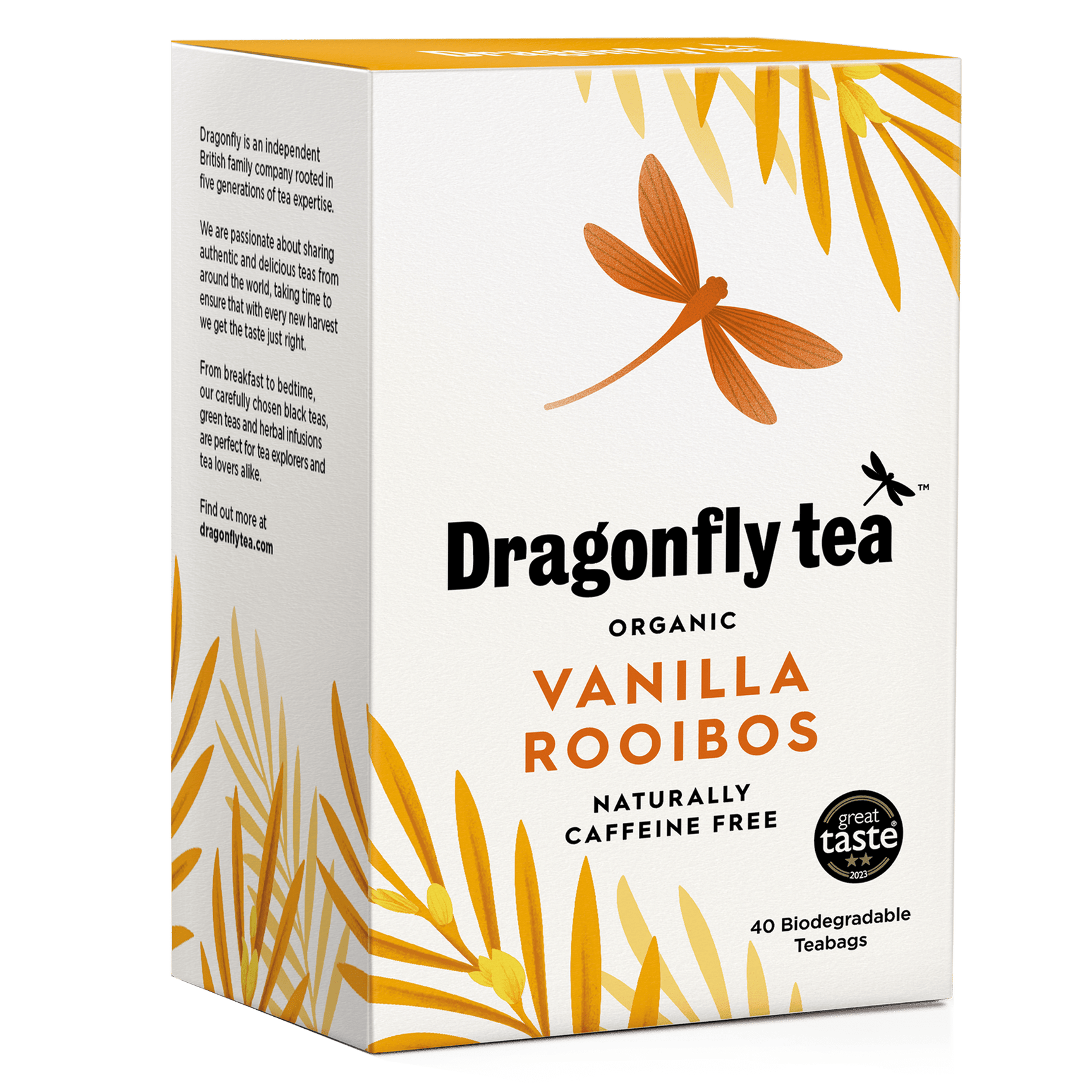 Organic Vanilla Rooibos Redbush Tea - Dragonfly Tea