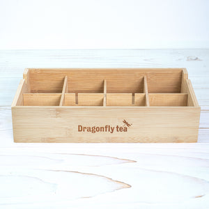 Dragonfly Tea Bamboo Box Empty