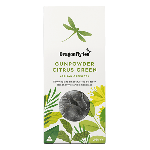 Gunpowder Citrus Green Tea Bags Dragonfly Tea